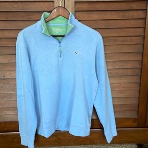 Vineyard Vines Men’s 1/4 Zip  Blue Pullover Sweatshirt Size M